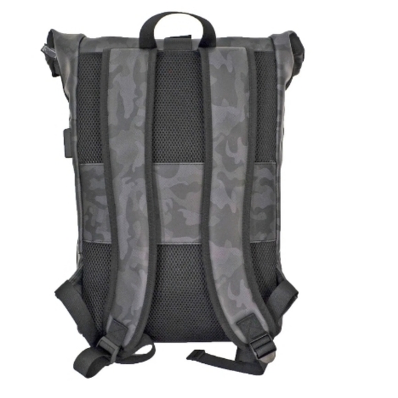 DUCHAMP Rubberized Camo Flapover Backpack - Picture 5 of 9